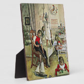 カール・ラルソン美術：クリスマスモーニング フォトプラーク (側面)