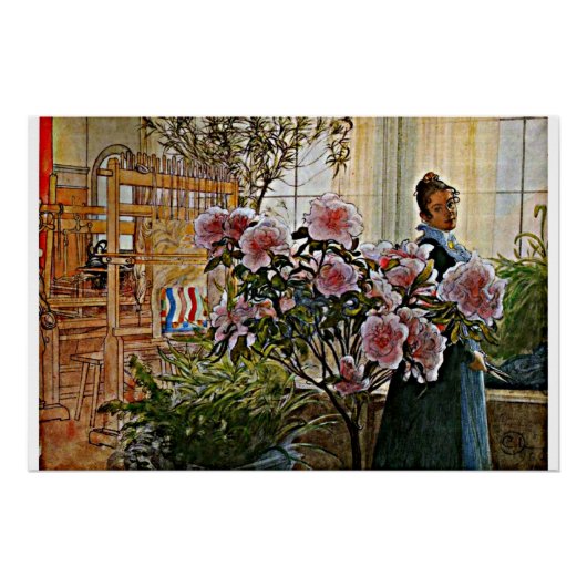 カール・ラーションの絵画、アザレア ポスター (正面)