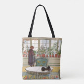 カール・ラーション「窓辺の花々」 トートバッグ (裏面)