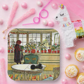 カール・ラーション - 窓辺の花  ペーパープレート (パーティー)