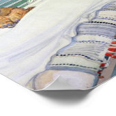 カール・ラーソンによって1913年のベンチに横たわる女性 ポスター (角)