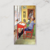 カール・ラーソンによるエスビョルンの宿題（1912） 名刺 (裏面)