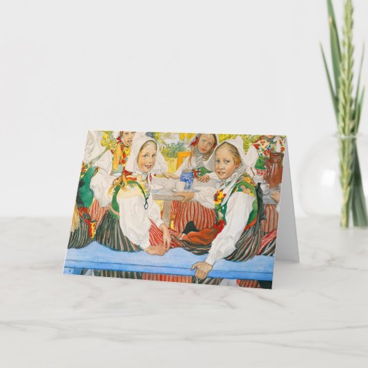 カール・ラーソンによるケルスティの誕生日 カード (正面)