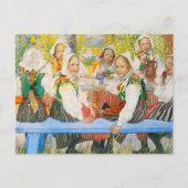 カール・ラーソンによるケルスティの誕生日 ポストカード (正面)