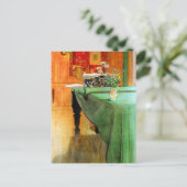 カール・ラーソンによる「ピアノのブリタ」、ヴィンテージ・アート ポストカード (スタンド正面)