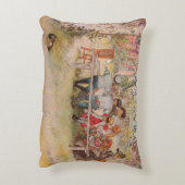 カール・ラーソンによる『大きな樺の下の朝食』 アクセントクッション (裏面(縦))