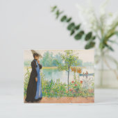 カール・ラーソンによる「浜辺のカリン」(1908) ポストカード (スタンド正面)