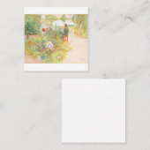 カール・ラーソンの夏の夕暮れ スクエア名刺 (正面/裏面)