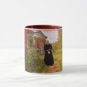 カール・ラーソンレッドフラワーズヴィンテージ父と母 マグカップ (中央)