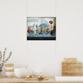 カール・ラーソン教会と詩篇122私は喜んだ ポスター (キッチン)