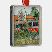 カール・ラーソン絵画有名なコテージの メタルオーナメント (右)