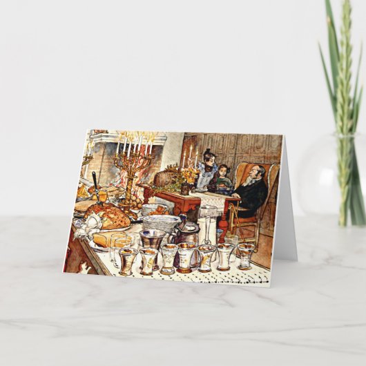 カール・ラーソン：『クリスマス・イブ』の詳細 カード (正面)