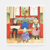 カール・ラーソン – パパ、ママ、子供、アー素晴らしト スタンダードランチョンナプキン (正面)