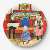 カール・ラーソン – パパ、ママ、子供、アー素晴らしト ペーパープレート (正面)