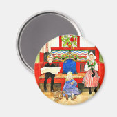 カール・ラーソン – パパ、ママ、子供、アー素晴らしト マグネット (正面/裏面)