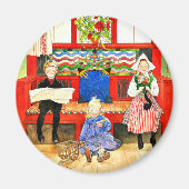 カール・ラーソン – パパ、ママ、子供、アー素晴らしト マグネット (正面)