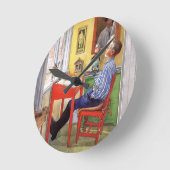 カール·ラーソン-リアリスト·ペインター ラウンド壁時計 (傾斜)