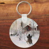 カール・ラーソン、庭と洗面所 キーホルダー (正面)