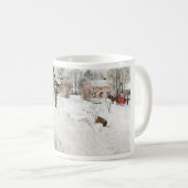 カール·ラーソン·露天画家冬のモチーフ コーヒーマグカップ (正面右)