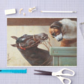 カール・リチェルト |馬と犬 薄葉紙 (クラフト)