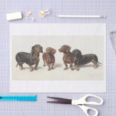 カール・リチェルト | Dachshund Dogs Oil Painting 薄葉紙 (クラフト)