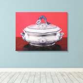 カール・リンネウス属の野菜料理 キャンバスプリント (インサイチュ (ウッドフロア))