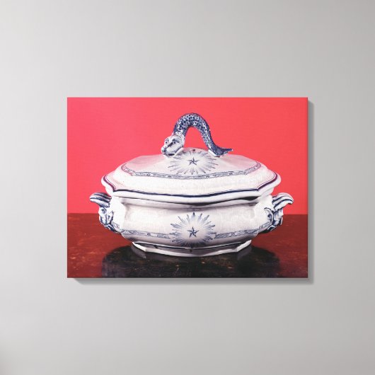 カール・リンネウス属の野菜料理 キャンバスプリント (正面)