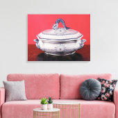 カール・リンネウス属の野菜料理 キャンバスプリント (インサイチュ (リビング))