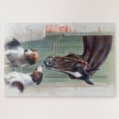 カール・レイチェルトによる厩舎への訪問 ジグソーパズル (横)