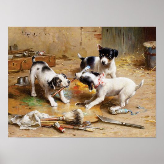 カール・レイチェルトによる画家の論争 ポスター (正面)