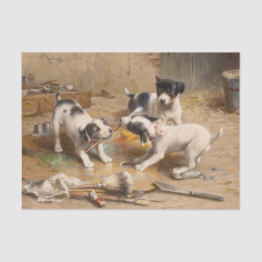 カール・レイチェルトによる画家の論争 薄葉紙 (正面)