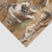 カール・レイチェルトによる画家の論争 薄葉紙 (詳細)