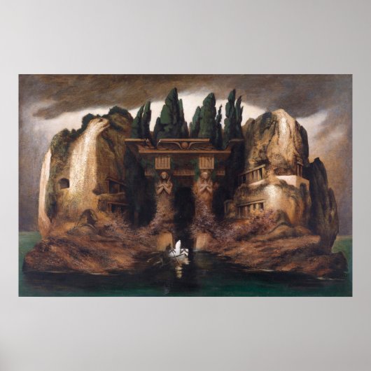 カール・ヴィルヘルム・トテニンゼルによる死者の島 ポスター (正面)