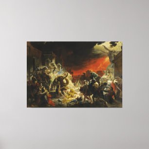 カールBriullov Vesuvius著ポンペイの最後の日 キャンバスプリント