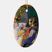 カールLarsson Aレイトライザーズ悲惨な朝食 セラミックオーナメント (右)