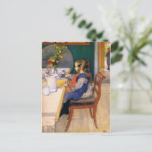 カールLarsson Aレイトライザーズ悲惨な朝食 ポストカード (スタンド正面)