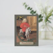 カールLarsson Boy on rocking horse CC0664クリスマス シーズンポストカード (スタンド正面)