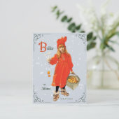 カールLarsson Brita as Iduna CC0909クリスマス ポストカード (スタンド正面)