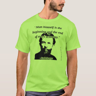 カールMenger -人および経済 Tシャツ