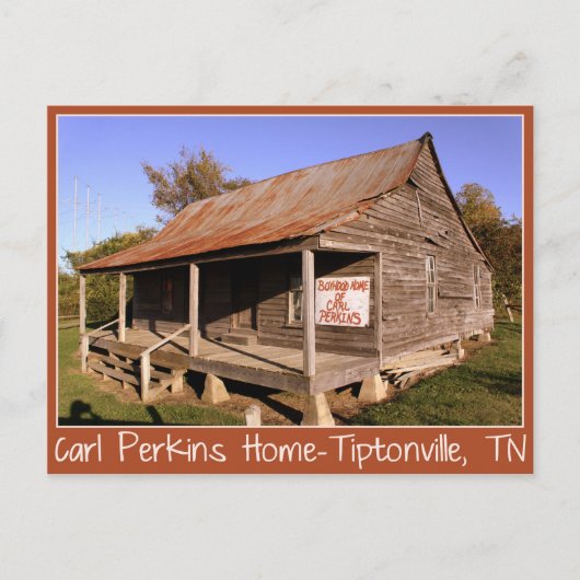 カールPerkins Boyhood Home-Tiptonville, TNポストカード ポストカード (正面)