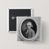 カールPhilippエマニュエルBachのポートレート 缶バッジ (正面&裏面)