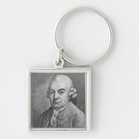 カールPhilippエマニュエルBach (1714-88年)のポートレート(e キーホルダー (正面)