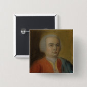カールPhilippエマニュエルBach、c.1733 缶バッジ (正面&裏面)