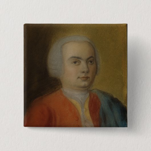 カールPhilippエマニュエルBach、c.1733 缶バッジ (正面)