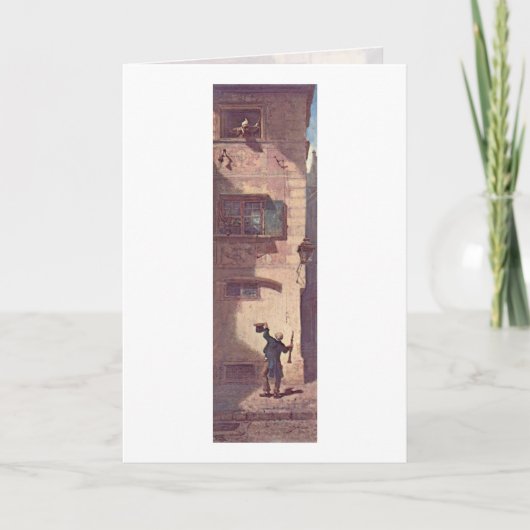 カールSpitzweg著こじきのミュージシャン カード (正面)