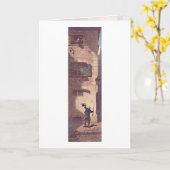 カールSpitzweg著こじきのミュージシャン カード (黄色い花)