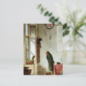 カールSpitzweg -サボテンの熱狂者 ポストカード (スタンド正面)