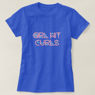 カールTシャツ付き女の子 Tシャツ