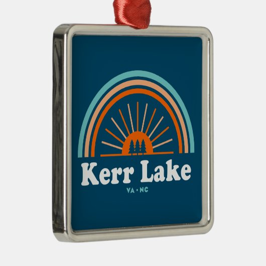 カーレイクバージニアノースカロライナ虹 メタルオーナメント (右)