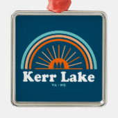 カーレイクバージニアノースカロライナ虹 メタルオーナメント (正面)